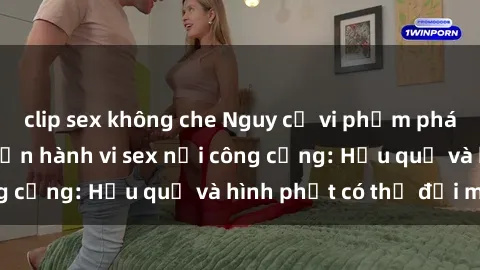 clip sex không che Nguy cơ vi phạm pháp luật khi thực hiện hành vi sex nơi công cộng: Hậu quả và hình phạt có thể đối mặt